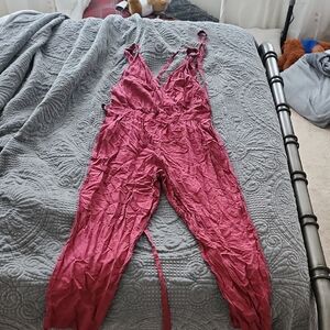 free people Women's maroon Jumpsuit
